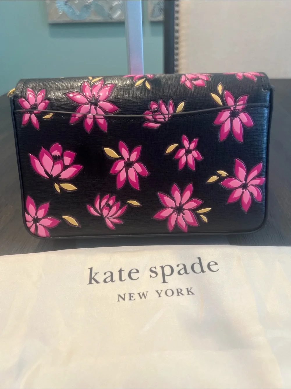 NWT Kate Spade New York Morgan Winter Blooms Embossed Saffiano Bag